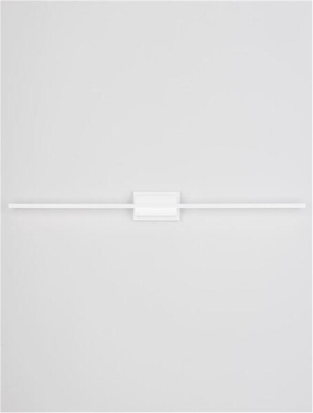 NOVA LUCE nástěnné svítidlo nad obrazy AZURE bílý hliník a akryl LED 28.5W 230V 3000K IP20 9267023