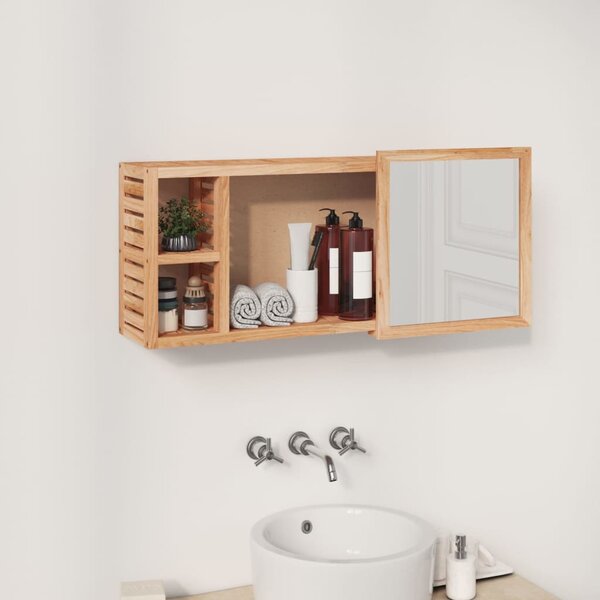 Zrcadlová skříňka 80 x 17 x 34 cm masivní ořechové dřevo
