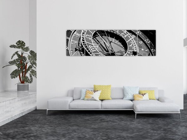 Obraz - Astronomické hodiny, Praha, Česká Republika (170x50 cm)