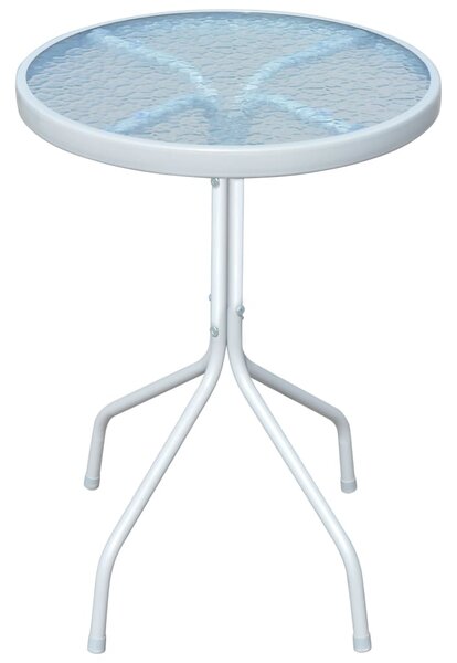 3dílný bistro set ocelový černý