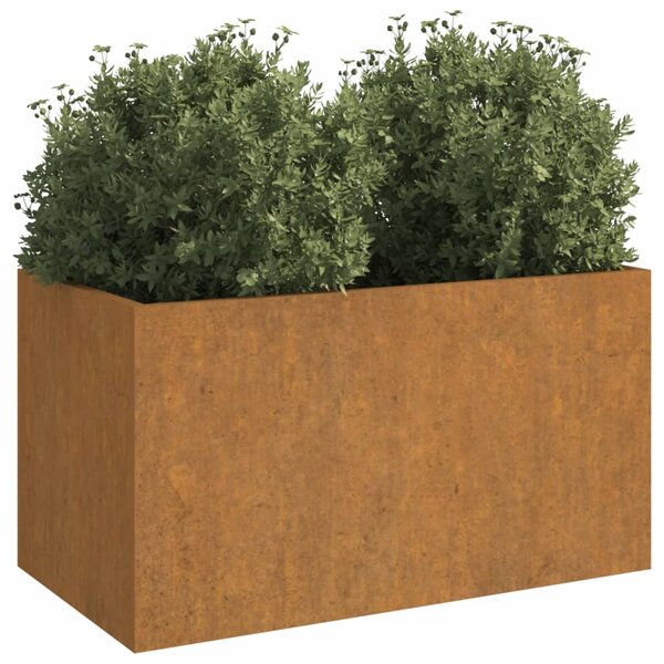 Truhlík 62x30x29 cm cortenová ocel