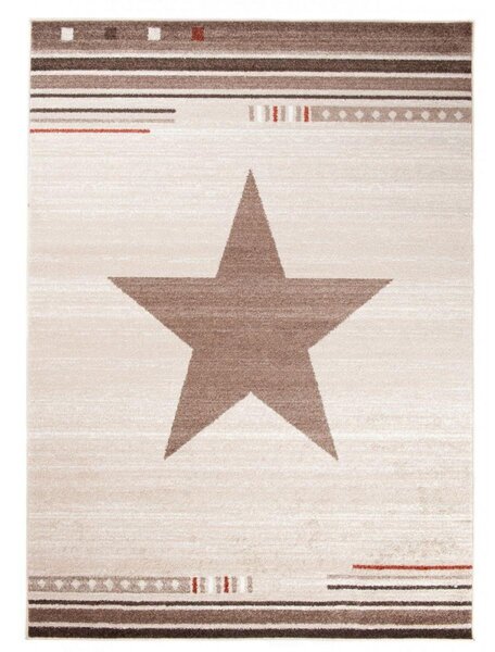 Kusový koberec Hvězda krémový 2 140x190cm