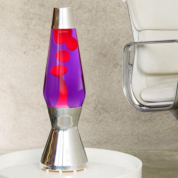 Mathmos Astro, originální lávová lampa, 1x35W, fialová s červenou lávou, 43cm