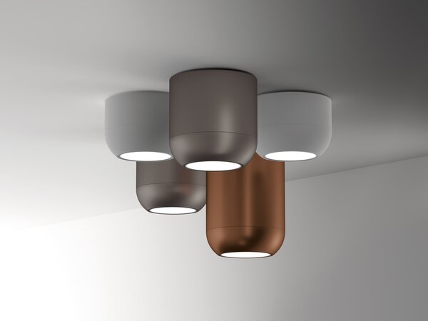 Axolight Urban G, bílé stropní svítidlo, 20W LED 3000K stmívatelné, výška 23,8cm