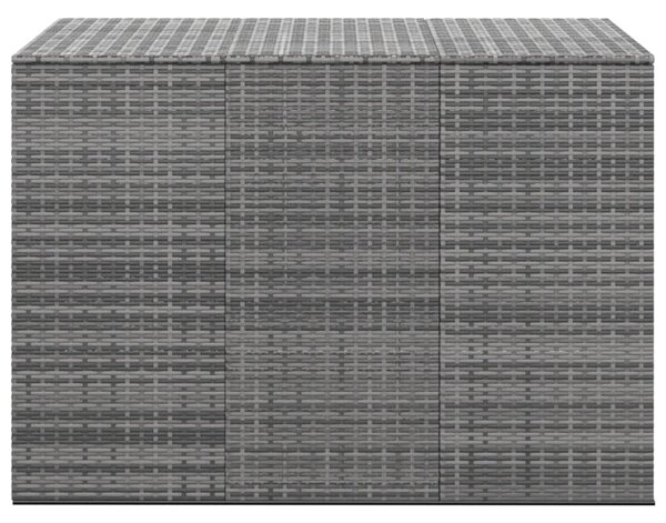 Zahradní úložný box PE ratan 145 x 100 x 103 cm šedý