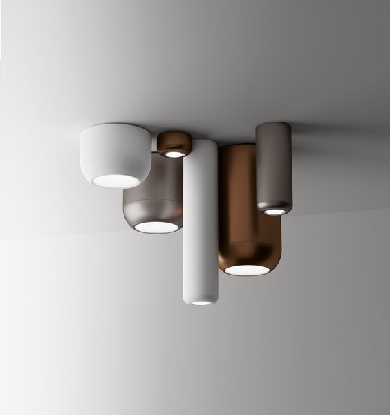 Axolight Urban G, bílé stropní svítidlo, 20W LED 3000K stmívatelné, výška 23,8cm