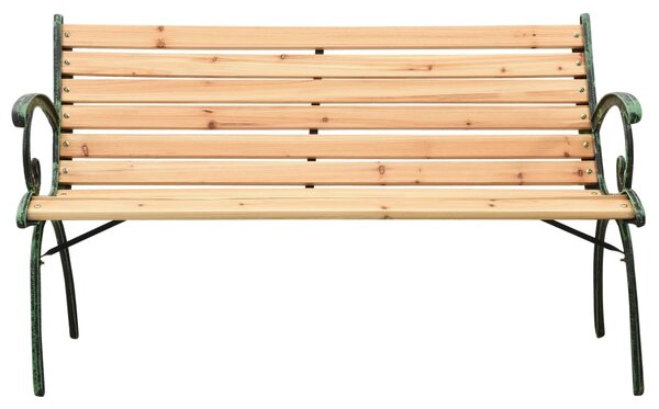 Zahradní lavice 116 cm litina a masivní jedlové dřevo