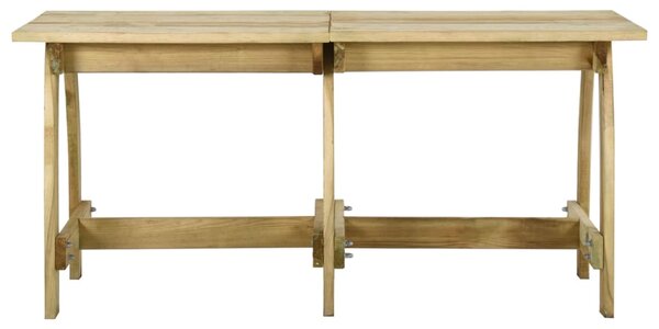 Zahradní stůl 160 x 74 x 75 cm impregnované borové dřevo