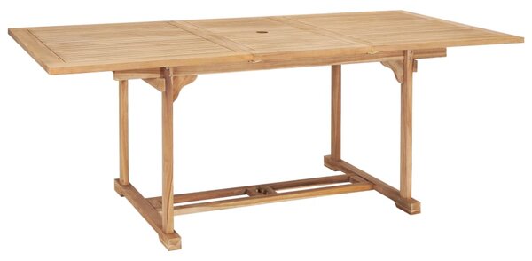 Rozkládací zahradní stůl (150–200) x 100 x 75 cm masivní teak