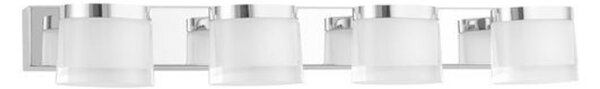 NOVA LUCE nástěnné svítidlo nad zrcadlo SABIA chrom hliník a akryl LED 20W 220-240V 3000K IP44 9122341