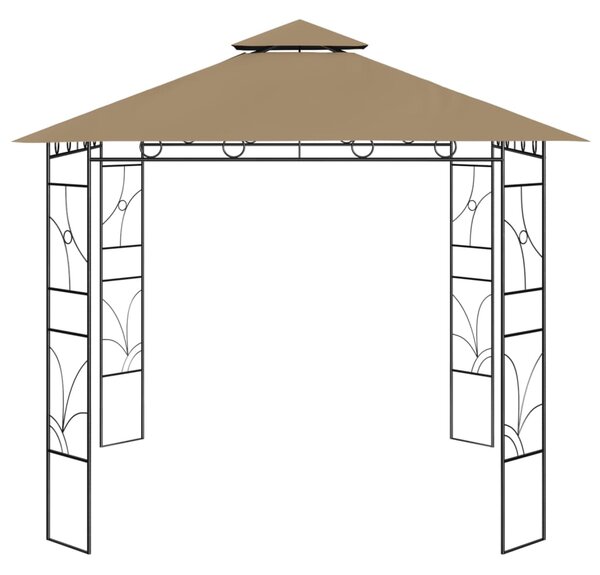 Altán 3 x 3 x 2,7 m taupe 160 g/m²