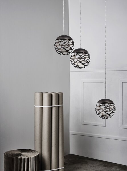 Lodes 14711 2027 Kelly Cluster, závěsné svítidlo, 1x7W LED 2700K stmívatelné, černá, prům. 18cm