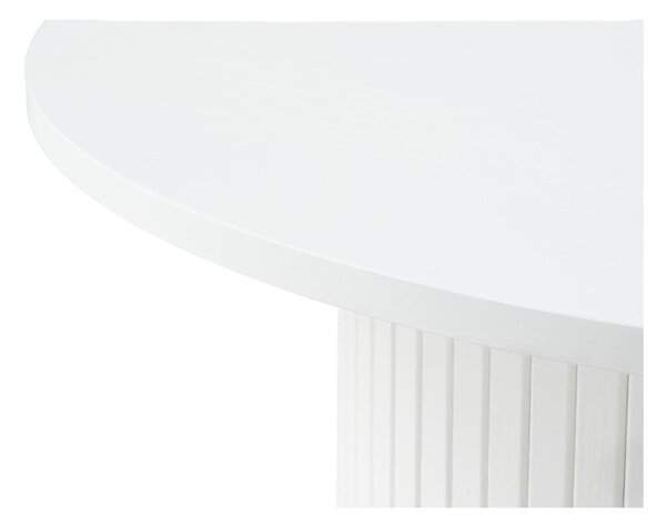 Bílý kulatý konferenční stolek Nola – Unique Furniture