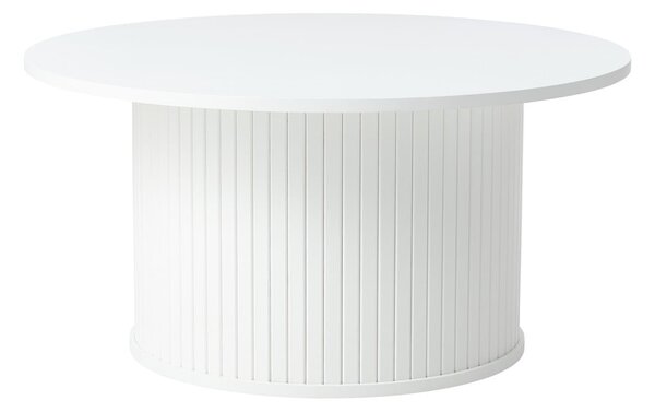 Bílý kulatý konferenční stolek Nola – Unique Furniture