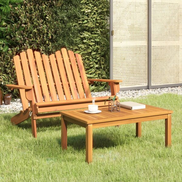 2dílná sada zahradního nábytku Adirondack masivní akácie