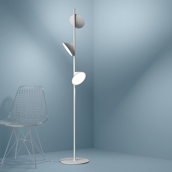 Axolight Orchid, bílá stojací lampa se stmívačem, 3x6,5W LED 3000K, výška 184cm