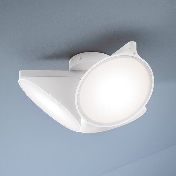 Axolight Orchid, bílé stropní svítidlo, 3x15W LED 3000K, stmívatelné, prům. 38,2cm