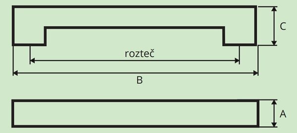 Gamet LORENZA nikl broušený 128 mm