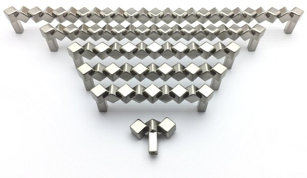 Damiano CUBO nikl broušený 320 mm