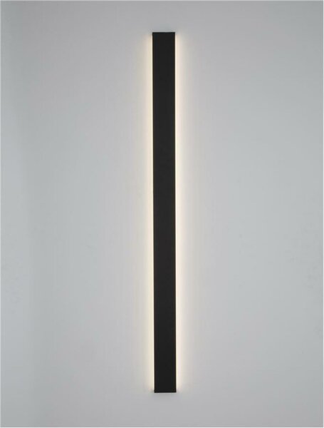 NOVA LUCE nástěnné svítidlo SELINE černý hliník LED Philips 44W 230V 3000K IP44 9081400