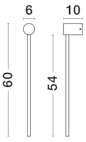 NOVA LUCE nástěnné svítidlo SYNTHESI bílý hliník a akryl LED 18W 230V 3000K IP20 9009323