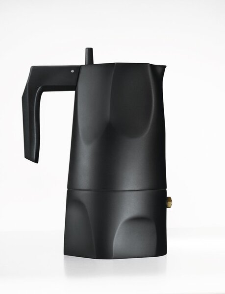 Espresso kávovar Ossidiana, černý, prům. 12 cm - Alessi