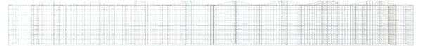 Klenutý gabion vyvýšený záhon 800x100x100 cm pozinkované železo