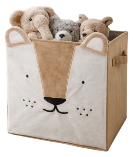 Úložný box Lion, 29x29x29 cm, hnědá BX