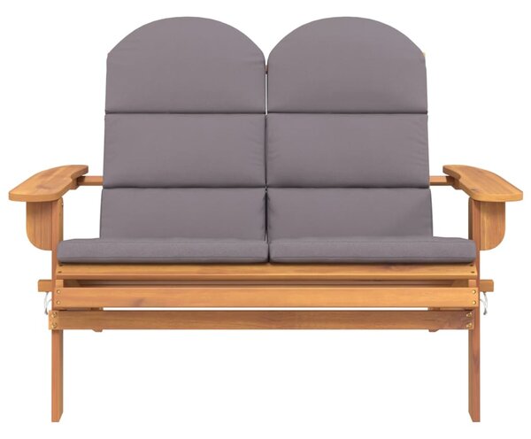 Zahradní lavice Adirondack s poduškami 126 cm masivní akácie