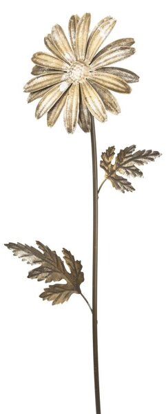 Zapichovací zahradní dekorace Flowers, sada 3ks, 74 cm, kov, zlatá