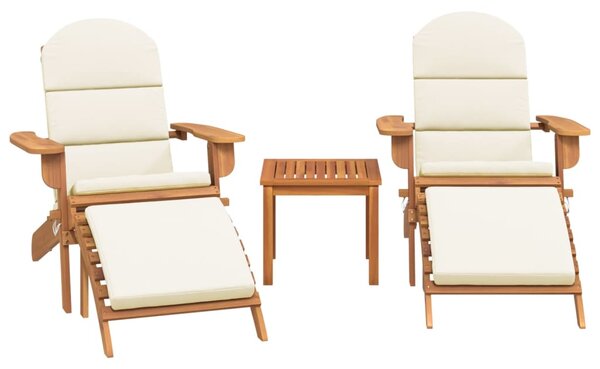 3dílná sada zahradního nábytku Adirondack masivní akácie