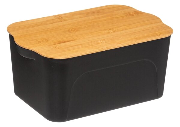 Úložný box Black, 21,5x14x32,5 cm, černá