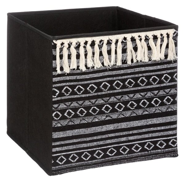 Úložný box Tassel, 31x31x31 cm, černá
