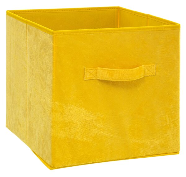 Úložný box Soft, 31x31x31 cm, žlutá