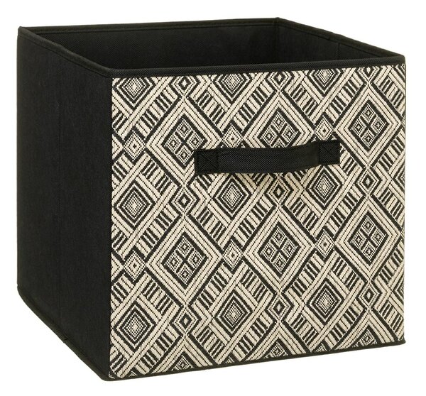 Úložný box Ethnique, 31x31x31 cm, černá