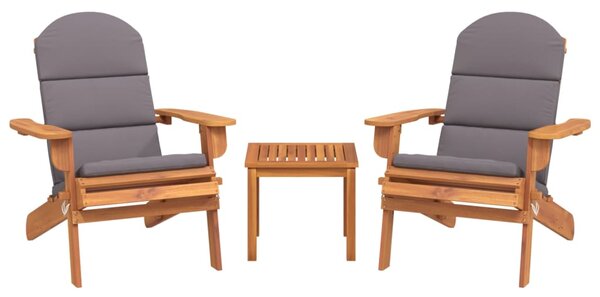 3dílná sada zahradního nábytku Adirondack masivní akácie