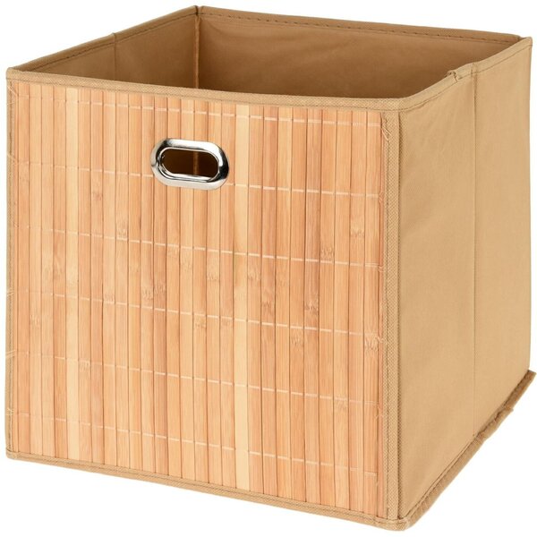 Úložný box Bamboo, 30,5x31x31 cm, hnědá