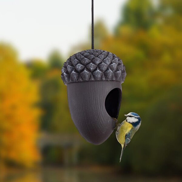 Ptačí budka pro ptáky Acorn 1, 15,5x10,5 cm, plast, hnědá