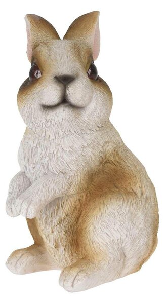 Zahradní figurka z polyresinu Rabbit 3, 13 cm, hnědá
