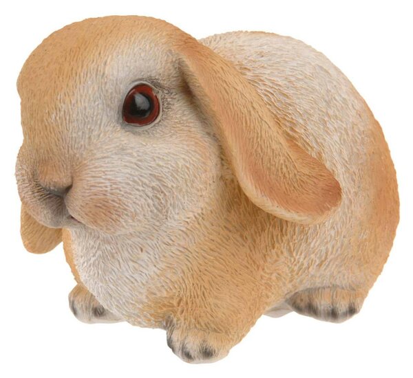 Zahradní figurka z polyresinu Bunny 2, 16 cm, hnědá