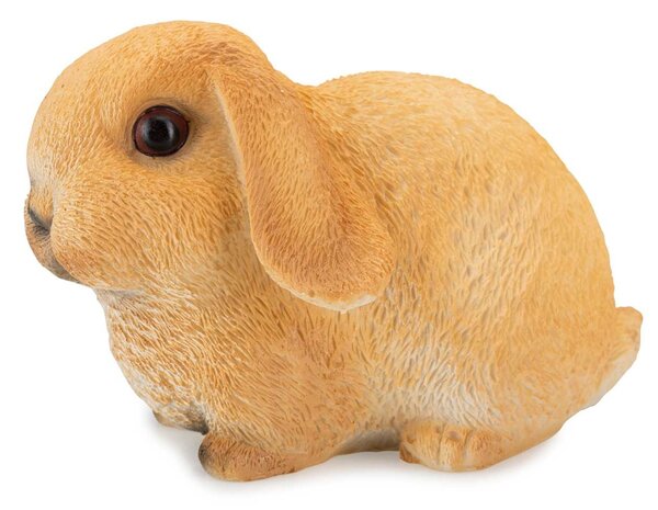 Zahradní figurka z polyresinu Bunny, 16 cm, hnědá