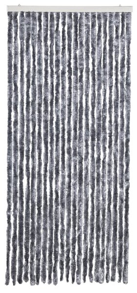 Závěs proti hmyzu stříbrný 90 x 200 cm Chenille