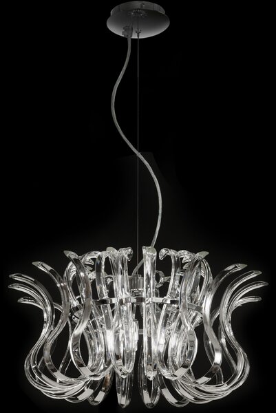 Metal lux 234.150 Wave, závěsné křišťálové svítidlo, 6x40W G9, prům. 50cm