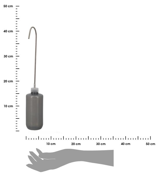 Konev na zalévání Mini, 0,5 l, šedá
