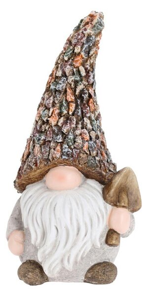 Zahradní figurka z polyresinu Gnome 1, 30,5 cm, vícebarevná