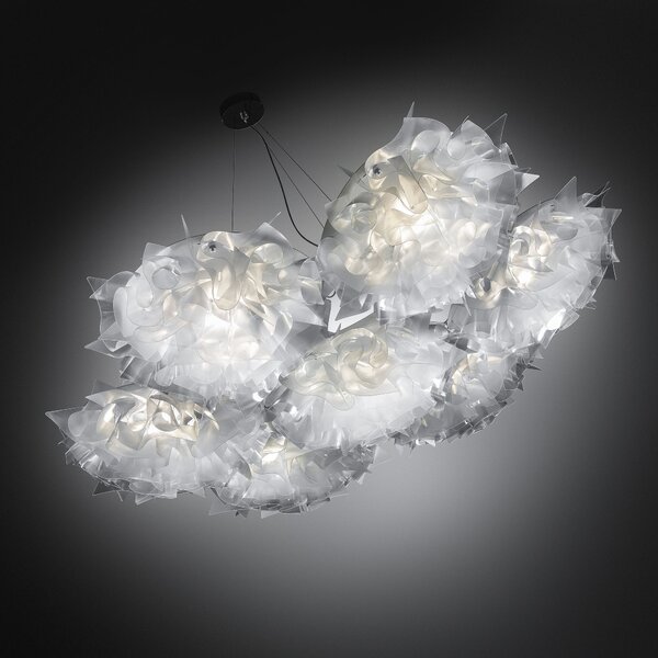 SLAMP VELSOVSPRS04T00000EU Veli prisma 7, závěsné designové svítidlo, 9x12W E27, prům. 130cm