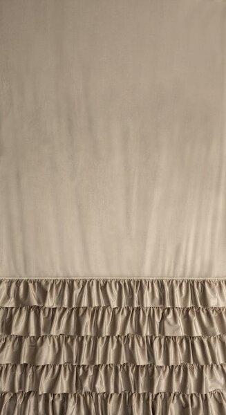 ZATEMŇOVACÍ ZÁVĚS NA PÁSCE CARLI 140X270 CM TMAVĚBÉŽOVÁ