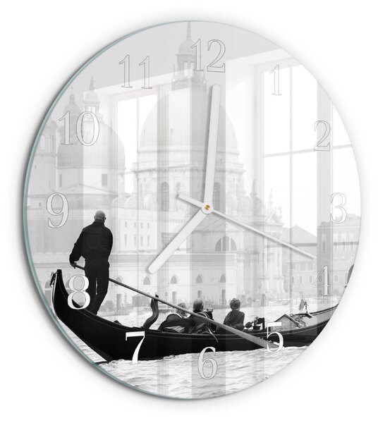 Skleněné hodiny na stěnu Benátská loď zsob-fi30-00082206