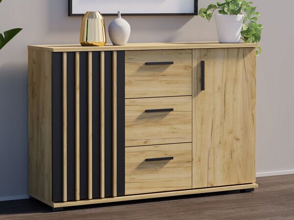 Komoda Meblowa1 120 x 37 x 79,5 cm, dekor dub Craft