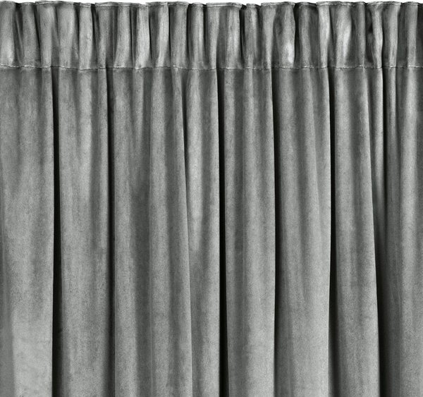 ZATEMŇOVACÍ ZÁVĚS NA PÁSCE CARLI 140X270 CM STŘÍBRNÁ